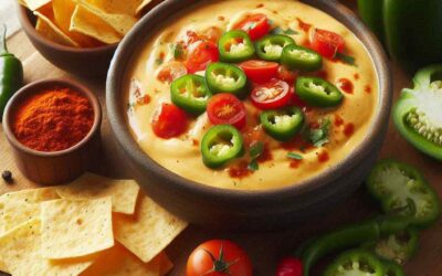 Homemade Queso Dip with Chiles and Tomatoes