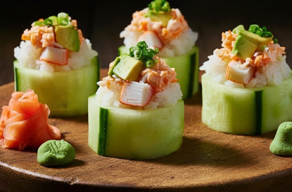 Cucumber Sushi Cups Recipe