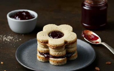 PB & J Flower Sandwiches