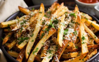 Crispy Air-Fried Garlic Parmesan Fries