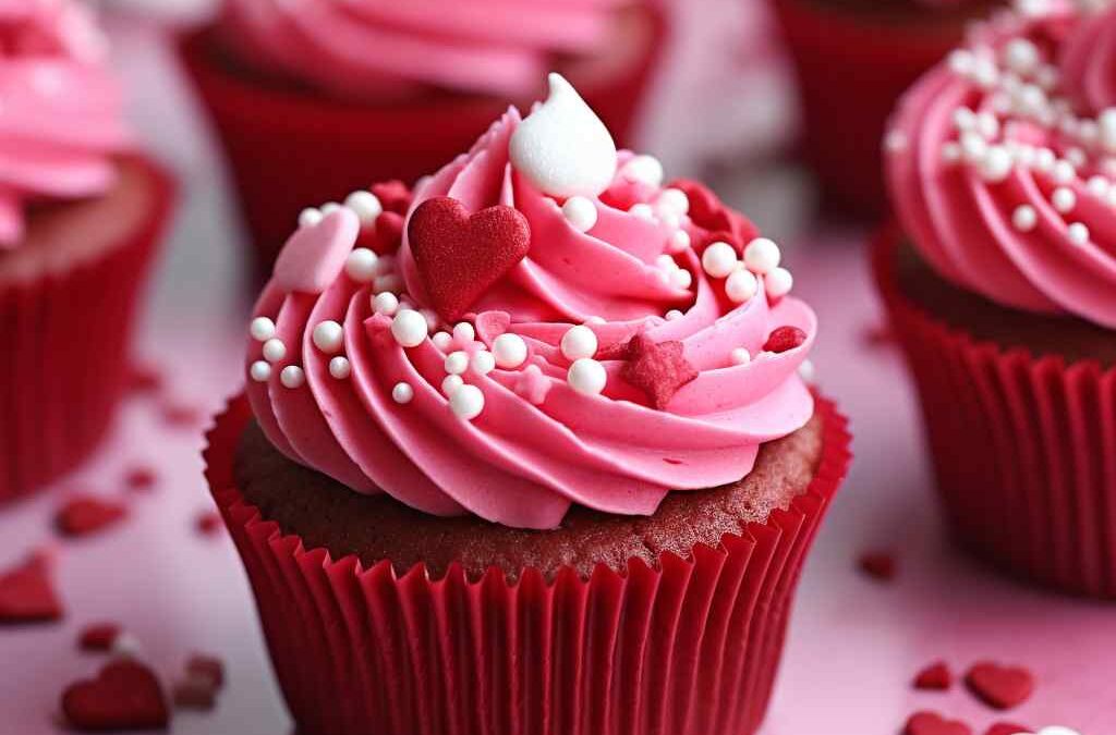 Red Velvet Valentine Cupcakes