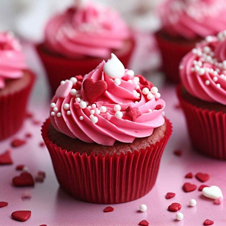 Red Velvet Valentine Cupcakes