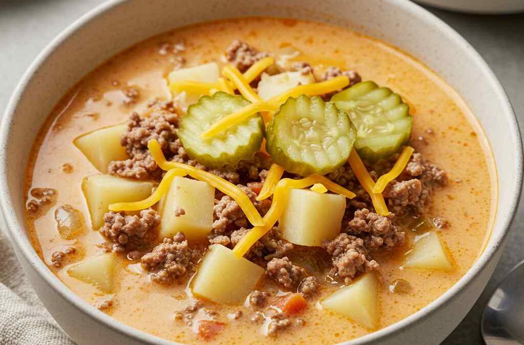 Cheeseburger Soup (Perfect for Winter Nights!)