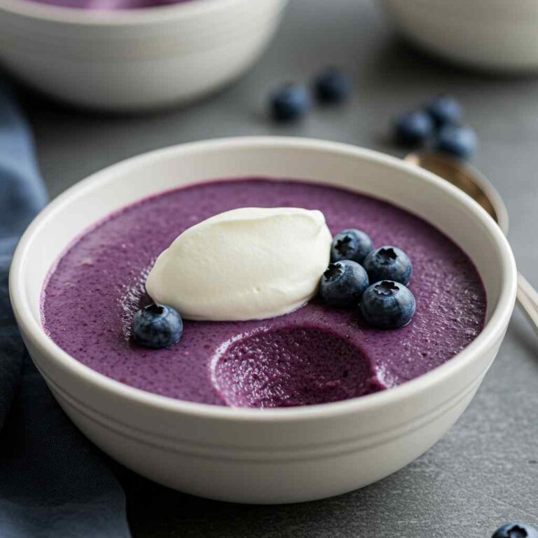 Simple Blueberry Pudding